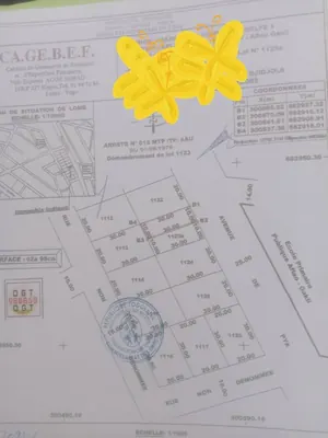 Terrain de 298 m² en vente à Djidjolé Gakli – 40 millions FCFA