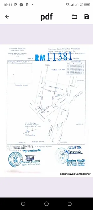 Vente de terrain à Noépé, 2 lots 1/4, titre foncier – 9 millions FCFA