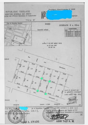 Terrain 1 lot à vendre à Kégué Fédération – 63 millions FCFA