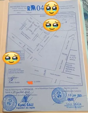 Terrain 461 m² en vente à Kpala – 10 000 000 FCFA