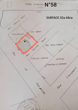 Terrain 268 m² en vente en angle de rue à Assigamé – 170 millions FCFA