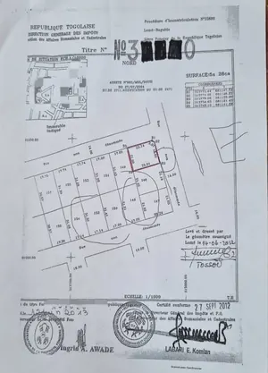 Terrain 1 lot en vente à Baguida centre – 35 millions FCFA