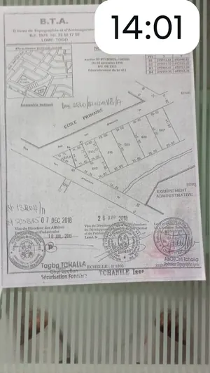 Terrain demi-lot 300 m² à vendre à Agoé Nyivé – 9,5 millions FCFA
