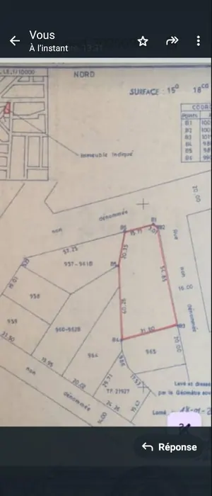 Terrain 2 lots et demi en vente en angle de rue à Agoé Assiyéyé – 60 millions FCFA le lot