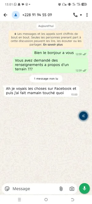 Vente de terrains à Kovié Djéméké, 2 lots en angle de rue, avec documents cadastraux – 5 500 000 FCFA le lot — photo 3