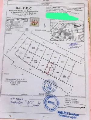 Vente d'un terrain à Agoe Fiovi, demi-lot 10/30 clôturé, titre foncier personnel – 18 millions FCFA à débattre — photo 4