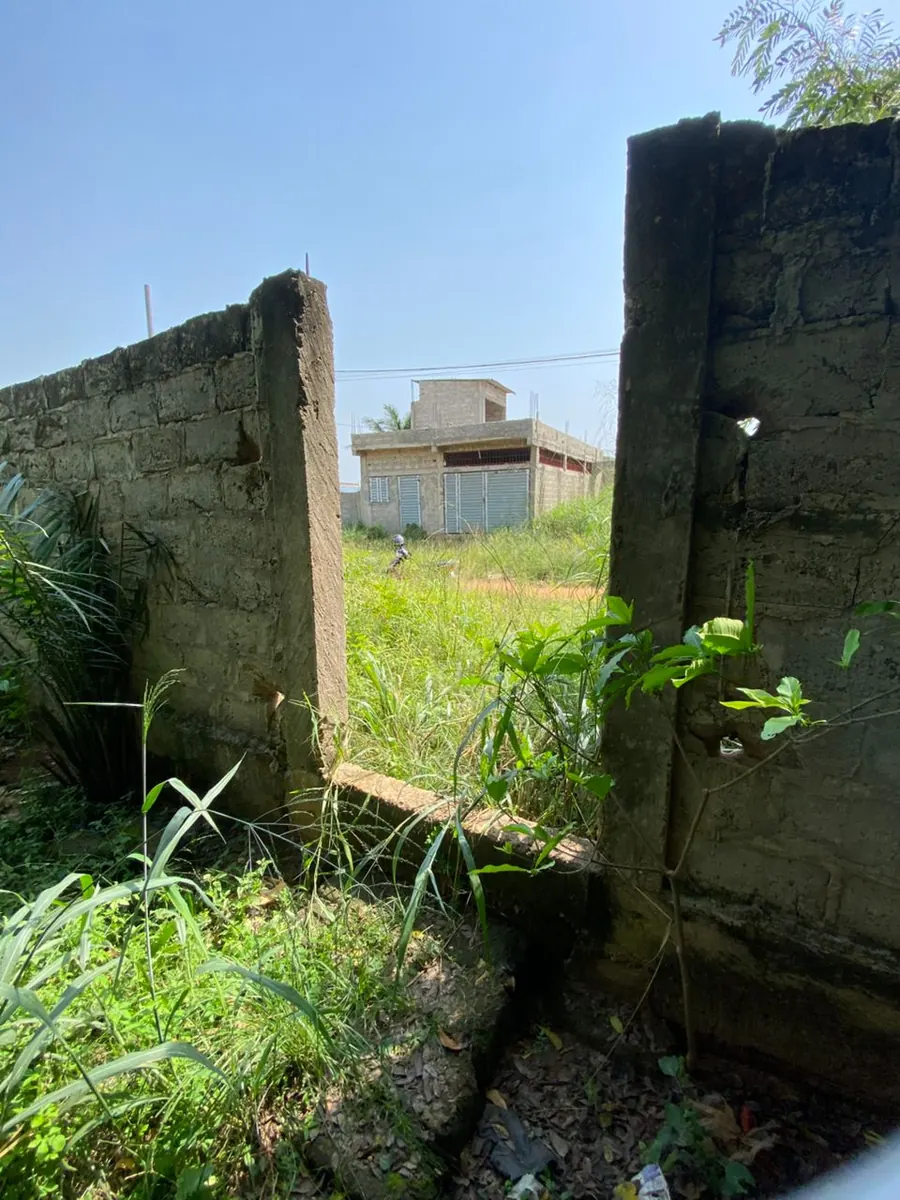 Terrain demi lot clôturé en vente à Legbassito Assiko – 8 millions FCFA