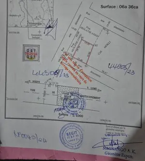 Vente d'un terrain à Kpala Dzigbe, demi-lot, 336 m² – 5 millions FCFA à débattre — photo 4