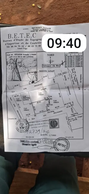 Terrain 3 lots à vendre à 100 mètres du goudron au niveau du péage de Davié – 13 millions FCFA le lot
