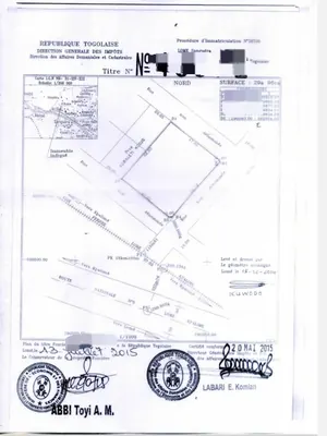Terrain 5 lots en vente à Zanguera Agbelikor – 125 millions FCFA