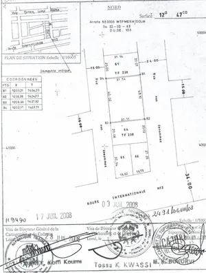 Terrain 1247 m² en vente à Baguida Aquereburu – 150 millions FCFA — photo 5