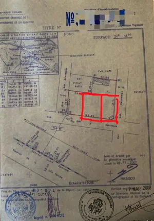 Terrain 2 lots en vente à Adidogomé Attigomé – à partir de 33 millions FCFA le lot