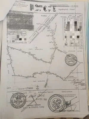 Terrain 3 lots en vente à Agoè Legbassito – 30 millions FCFA