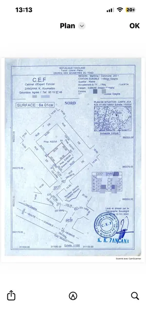 Terrain 1 lot clôturé en vente à Djagblé Klémé – à partir de 15 millions FCFA — photo 4