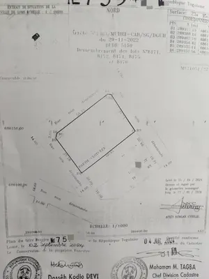 Terrain demi-lot de 300 m² en vente à Ségbé Franco Arabe – 9 millions FCFA