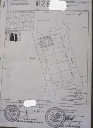 Terrain 1 lot à vendre à Ablogamé – 60 millions FCFA