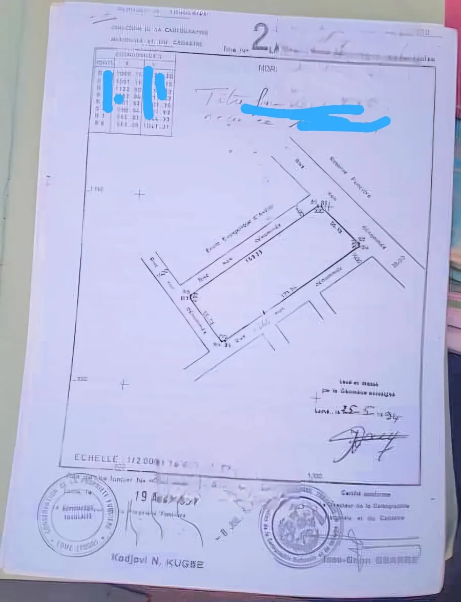 Terrain 13 lots (7800 m²) en vente à Avedji – 70 millions FCFA le lot