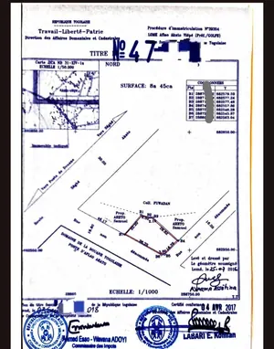 Terrain à vendre à Akato Viepé – 6 millions FCFA