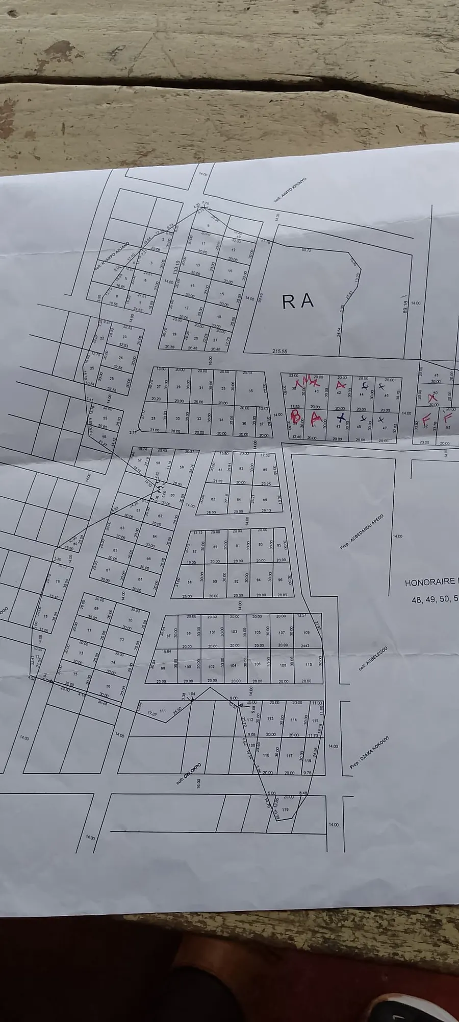Terrain en vente à Kpala (Lomé) – 10 millions FCFA le lot