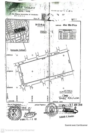 Terrain 3 lots en vente à Ablogamé Zone Portuaire – 170 millions FCFA