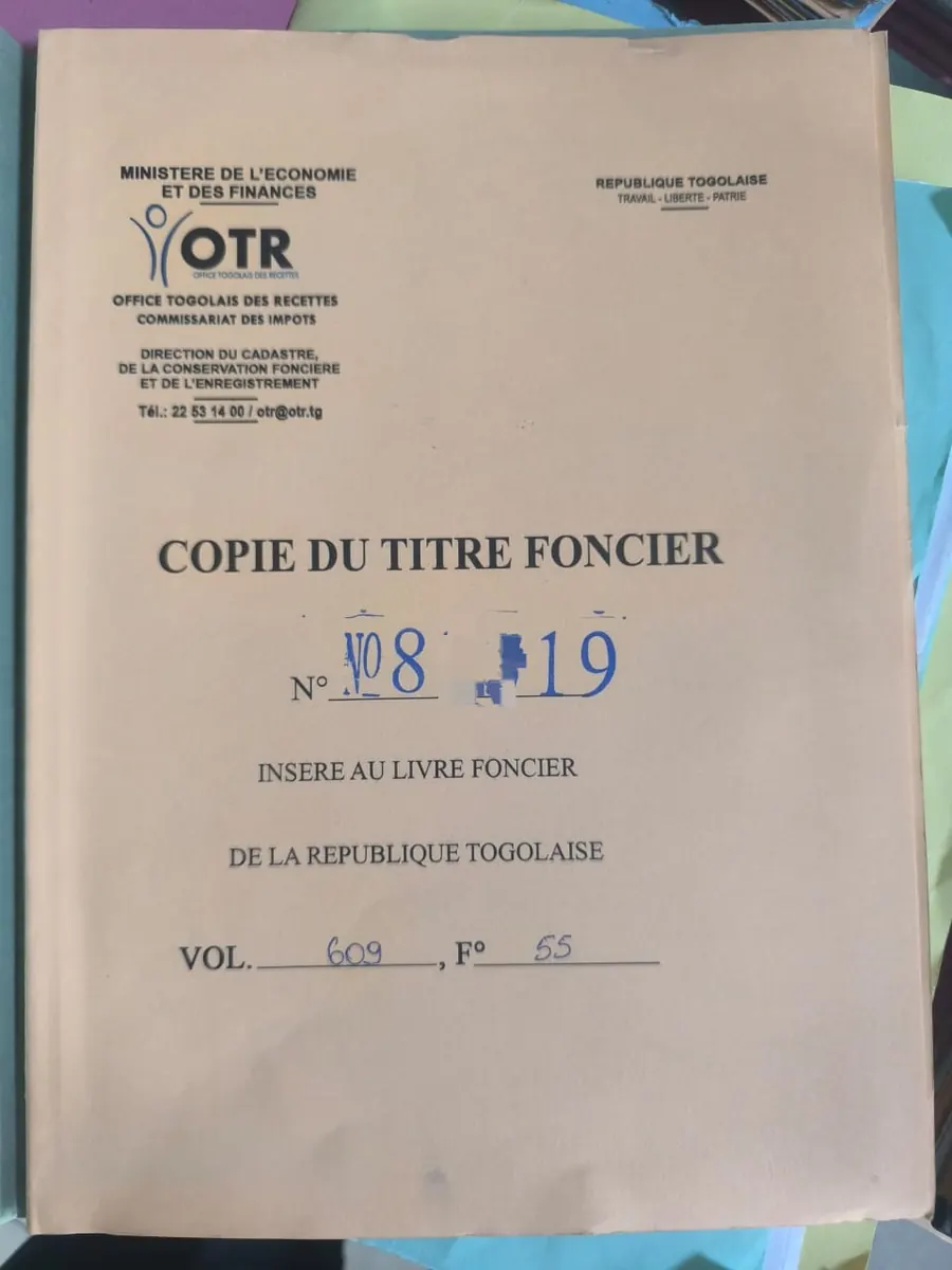 Terrain demi-lot 300 m² en vente en bordure de grande voie à Agoè Logopé – 18 000 000 FCFA