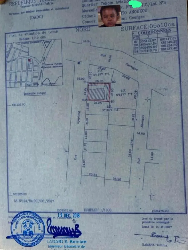 Vente d'un terrain à Noukafou Cerfer, 510 m², à 50 m du goudron – à partir de 70 millions FCFA