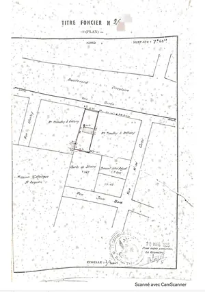Terrain 763 m² en vente au bord du boulevard en centre ville à Dékon – 700 millions FCFA
