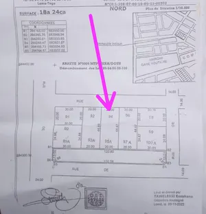 Terrain demi-lot à vendre à Sagbado Agotime – 6 millions FCFA