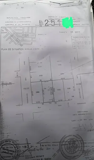 Terrain 750 m² à vendre à Agoé Assiyéyé, proche du goudron – 50 millions FCFA