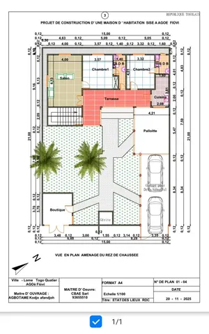 Villa inachevée 2 chambres sur demi lot en vente à Agoè Assiyéyé Fiovi – À partir de 25 millions FCFA — photo 5