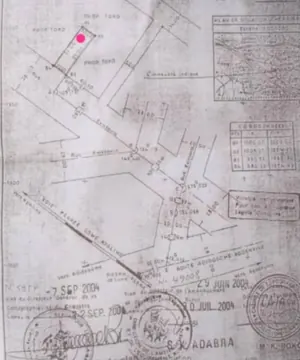 Terrain 311 m² en vente à Amandahome – 20 millions FCFA