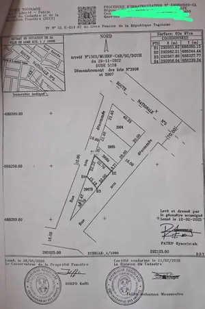 Terrain 397 m² en vente à Zanguera, vue directe sur le goudron route Lomé-Kpalimé – 25 millions FCFA — photo 4