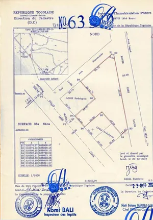 Terrain 3864 m² en vente à Abobo Lébé – 7 millions FCFA le lot — photo 2