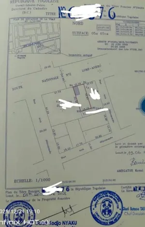 Terrain de 507 m² en vente à Baguida en bordure de goudron – 100 millions FCFA — photo 2