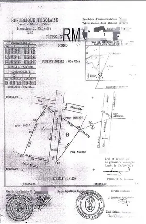 Terrain 7 lots à vendre à Kpala Adidomé – 10 millions FCFA le lot