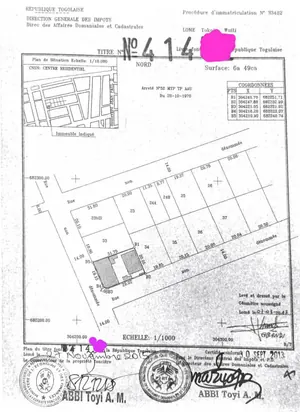 Maison à démolir de 649 m² en angle de rue à Tokoin Wuiti – 120 millions FCFA
