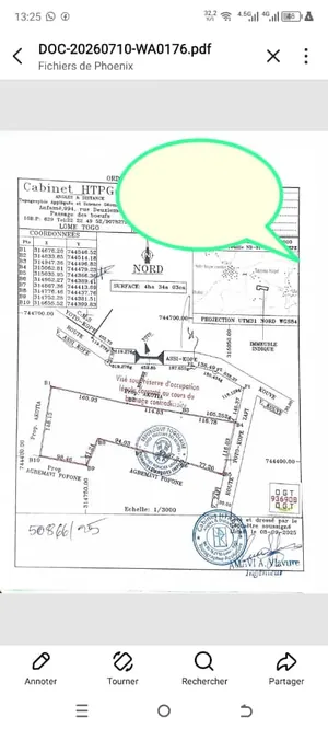 Terrain 12 000 m² en vente à Yotocopé – 1 200 000 FCFA à débattre