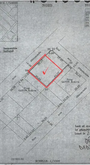 Terrain 900 m² en vente à Agoé Sogbossito Anonkui – 55 millions FCFA