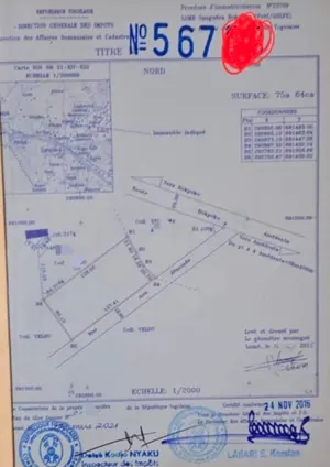 Terrain 12 lots en vente à Agoè Assiko – 23 millions FCFA le lot