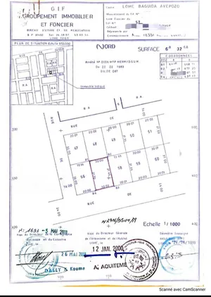 Terrain 1 lot 600 m² avec 3 pièces à raser en vente à Avepozo La Craie – 40 millions FCFA
