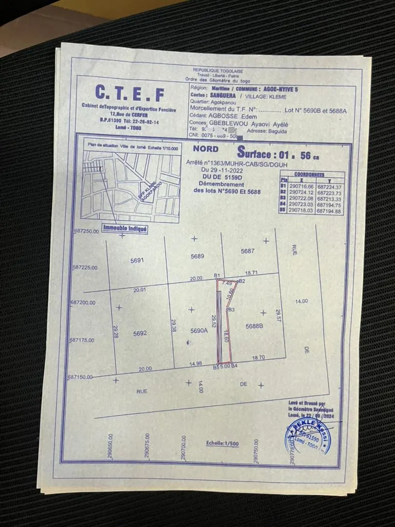 Maison 3 pièces en vente à Segbé Klemé – 6 millions FCFA