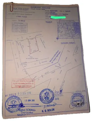 Terrain en vente à Adidogomé Sagbado Agotimé – 30 millions FCFA