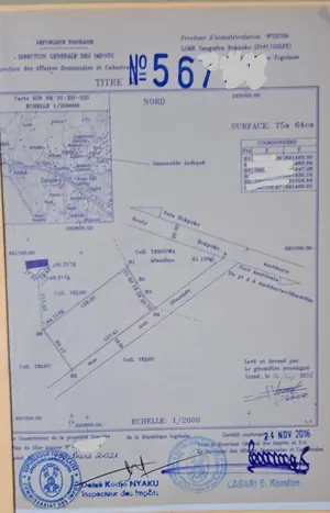 Terrain de 7564 m² en vente en angle de rues à Agoè Légbassito Bokpoko – 264 millions FCFA