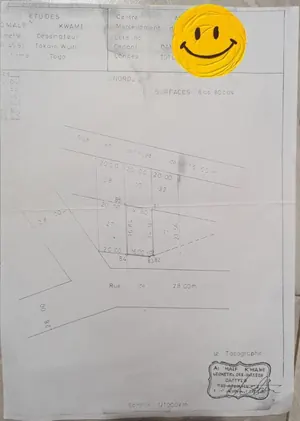 Terrain à vendre à Avédji Limousine – 880 m² – 90 millions FCFA