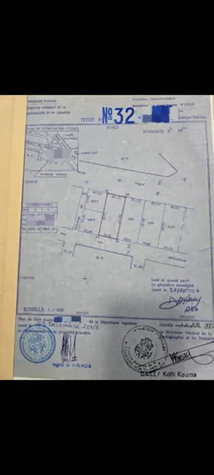 Terrain 600 m² en vente en bordure de deux voies à Adidogomé Douane – 130 millions FCFA