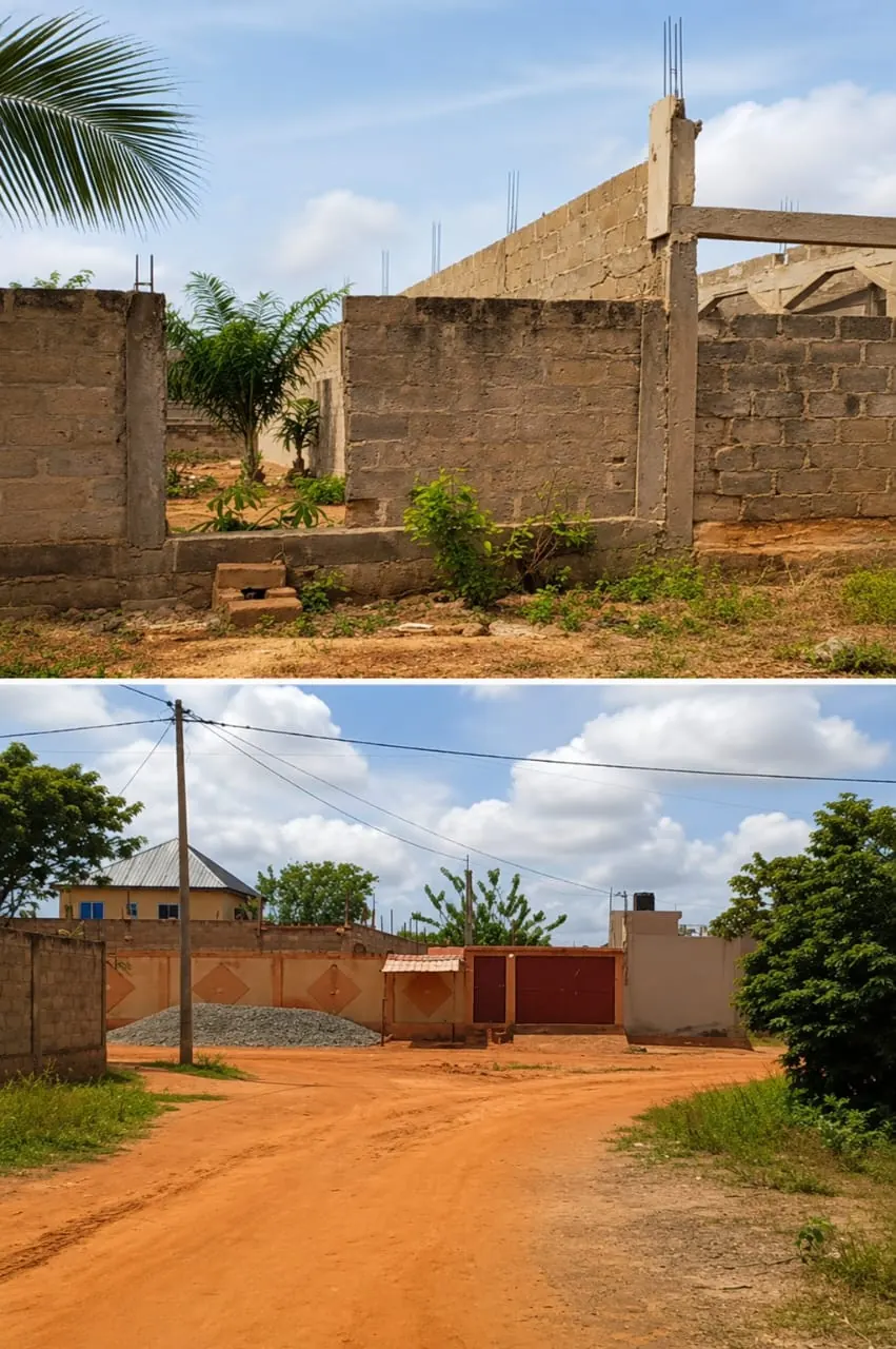 Terrain 300 m² en vente à Akato demé Yopougon – 10 millions FCFA