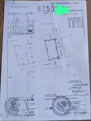 2 lots en vente en angle de rue à Kagomé, zone portuaire – 70 millions FCFA