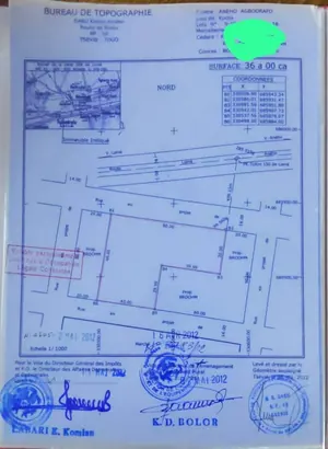 Terrain 4 lots de 2400 m² en vente à Agbodrafo côté plage – 17 millions FCFA le lot