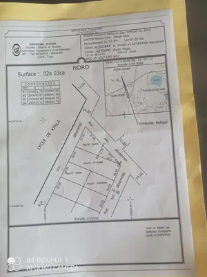 Terrain d'un quart de lot à vendre au quartier lycée de Kpala – 5 millions FCFA — photo 3
