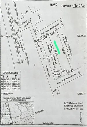 Terrain à vendre à Davié, proximité École de Police – à partir de 10 millions FCFA — photo 2